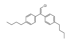 1,1-bis-(4-butyl-phenyl)-2-chloro-ethene Structure