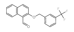 2-([3-(TRIFLUOROMETHYL)BENZYL]OXY)-1-NAPHTHALDEHYDE structure