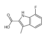 7-fluoro-3-methyl-1H-indole-2-carboxylic acid(SALTDATA: FREE) structure