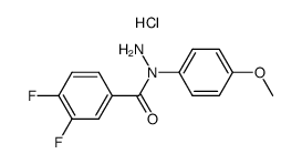 3,4-difluoro-N-(4-methoxyphenyl)benzohydrazide hydrochloride结构式
