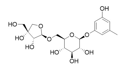 Orcinol 1-O-beta-D-apiofuranosyl-(1->6)-beta-D-glucopyranoside图片