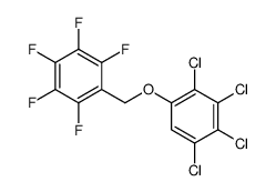 1,2,3,4,5-pentafluoro-6-[(2,3,4,5-tetrachlorophenoxy)methyl]benzene Structure