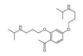 1-[2,4-bis[3-(propan-2-ylamino)propoxy]phenyl]ethanone结构式