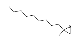 2-methyl-2-nonylthiirane结构式