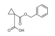 1,1-Cyclopropanedicarboxylic acid, 1-(phenylmethyl) ester Structure