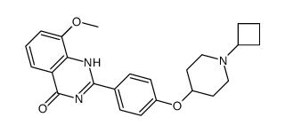 4(1H)-Quinazolinone,2-[4-[(1-cyclobutyl-4-piperidinyl)oxy]phenyl]-8-methoxy- (9CI) structure