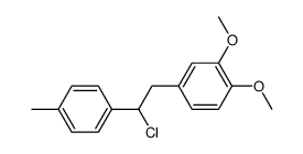 2-(3,4-dimethoxyphenyl)-1-(4-tolyl)ethyl chloride结构式