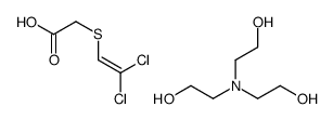 2-[bis(2-hydroxyethyl)amino]ethanol,2-(2,2-dichloroethenylsulfanyl)acetic acid结构式