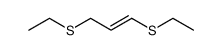 1,3-bis-ethylsulfanyl-propene Structure