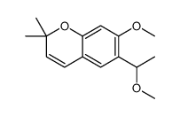 7-methoxy-6-(1-methoxyethyl)-2,2-dimethylchromene Structure