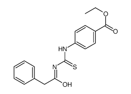 ethyl 4-[(2-phenylacetyl)carbamothioylamino]benzoate结构式