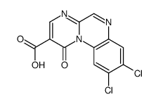 8,9-dichloro-1-oxopyrimido[1,2-a]quinoxaline-2-carboxylic acid Structure