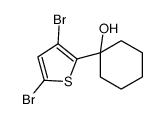 1-(3,5-dibromothiophen-2-yl)cyclohexan-1-ol Structure