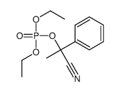 (1-cyano-1-phenylethyl) diethyl phosphate Structure