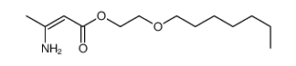 2-heptoxyethyl 3-aminobut-2-enoate Structure