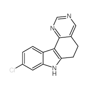 5H-Pyrimido[5,4-c]carbazole, 9-chloro-6,7-dihydro-结构式