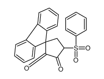 5-(benzenesulfonyl)spiro[cyclopentane-3,9'-fluorene]-1,2-dione结构式