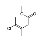 methyl 4-chloro-3-methylpent-3-enoate结构式