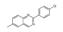 2-(4-chlorophenyl)-6-methylquinazoline结构式