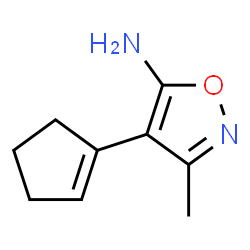 5-Isoxazolamine,4-(1-cyclopenten-1-yl)-3-methyl-(9CI) structure