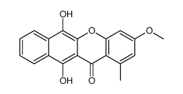 6,11-dihydroxy-3-methoxy-1-methylbenzo[b]xanthen-12-one Structure