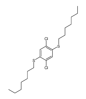 1,4-dichloro-2,5-bis(heptylsulfanyl)benzene结构式