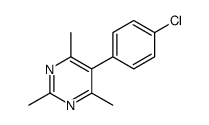 5-(4-chlorophenyl)-2,4,6-trimethylpyrimidine Structure