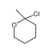 2-chloro-2-methyloxane结构式
