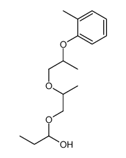 1-[2-[2-(2-methylphenoxy)propoxy]propoxy]propan-1-ol结构式