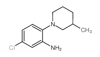 5-氯-2-(3-甲基-1-哌啶基)苯胺结构式