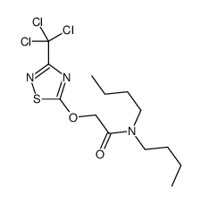 N,N-dibutyl-2-[[3-(trichloromethyl)-1,2,4-thiadiazol-5-yl]oxy]acetamide Structure