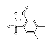 4,5-dimethyl-2-nitrobenzenesulfonamide结构式