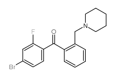 4-BROMO-2-FLUORO-2'-PIPERIDINOMETHYL BENZOPHENONE Structure