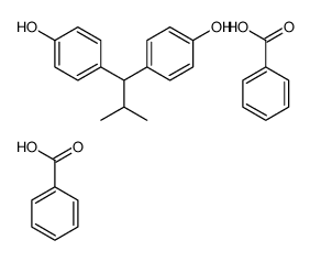 benzoic acid,4-[1-(4-hydroxyphenyl)-2-methylpropyl]phenol Structure