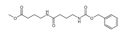 methyl 4-(4-(((benzyloxy)carbonyl)amino)butanamido)butanoate结构式