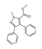 methyl 2-methyl-4,5-diphenylpyrazole-3-carboxylate结构式