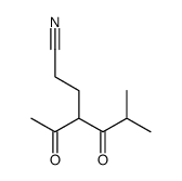 4-acetyl-6-methyl-5-oxoheptanenitrile结构式