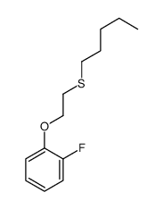1-fluoro-2-(2-pentylsulfanylethoxy)benzene Structure