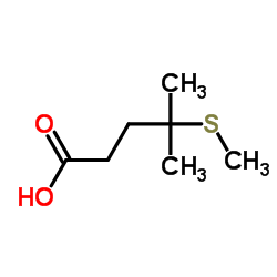 4-Methyl-4-(methylsulfanyl)pentanoic acid Structure