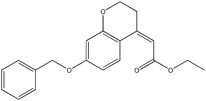 ethyl 2-(7-(benzyloxy)chroman-4-ylidene)acetate Structure