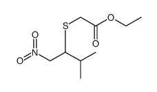 ETHYL 2-((3-METHYL-1-NITROBUTAN-2-YL)THIO)ACETATE结构式