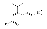 2,5-Hexadienoic acid, 3-(1-methylethyl)-6-(trimethylsilyl)-, (E,E) Structure