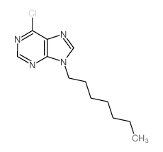9H-Purine,6-chloro-9-heptyl-结构式