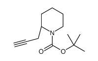 tert-butyl (2R)-2-prop-2-ynylpiperidine-1-carboxylate结构式