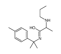 N-[2-(4-methylphenyl)propan-2-yl]-2-(propylamino)propanamide Structure