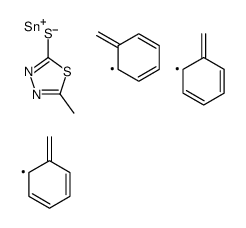 tribenzyl-[(5-methyl-1,3,4-thiadiazol-2-yl)sulfanyl]stannane结构式