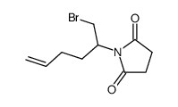 (+/-)-6-Brom-5-succinimido-hex-1-en Structure