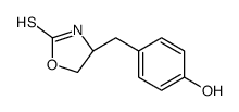 (4S)-4-[(4-hydroxyphenyl)methyl]-1,3-oxazolidine-2-thione Structure