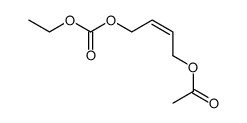 (Z)-4-acetoxy-2-buten-1-yl ethyl carbonate Structure