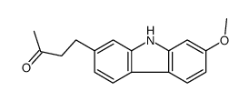 4-(7-methoxy-9H-carbazol-2-yl)butan-2-one结构式